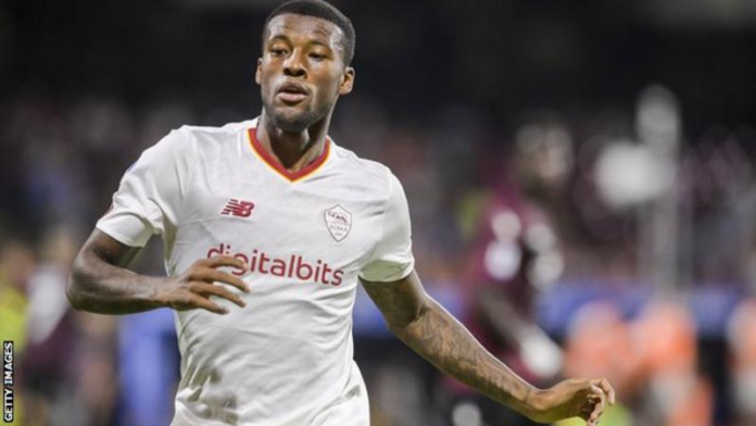 Wijnaldum has only played once for new club Roma