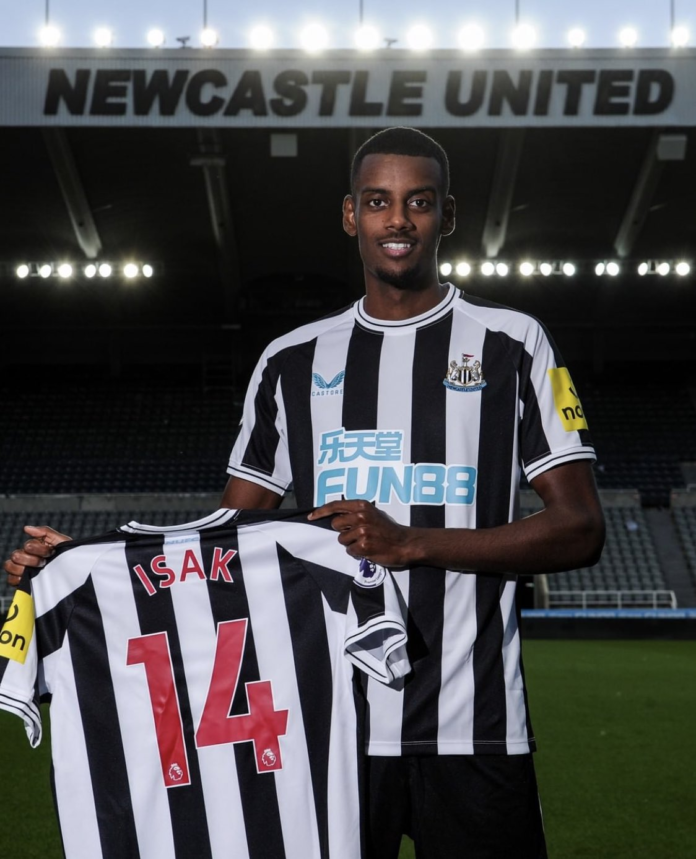 Alexander Isak Photo Source: Newcastle United/Twitter