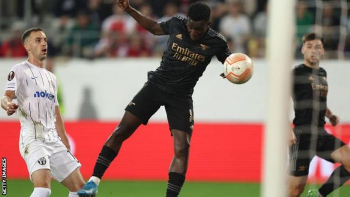 Eddie Nketiah scored the winning goal for Arsenal Eddie Nketiah scored the winning goal for Arsenal
