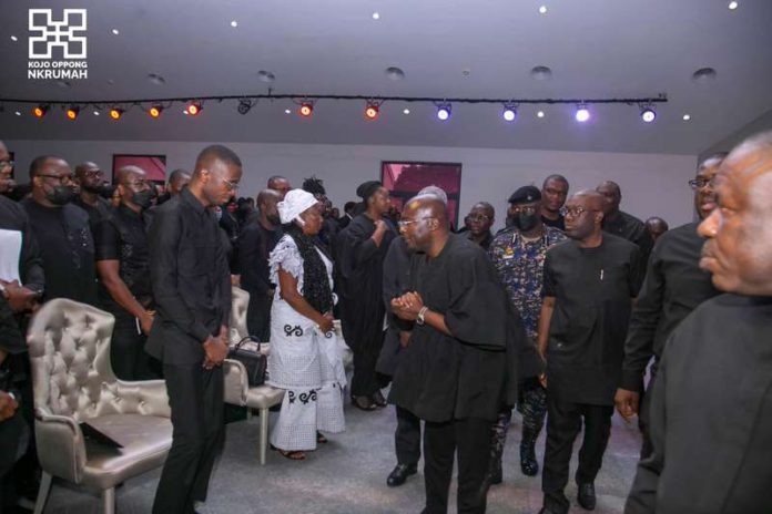 funeral of Bernard Avle's wife source: Facebook page of Oppong Nkrumah funeral of Bernard Avle's wife source: Facebook page of Oppong Nkrumah