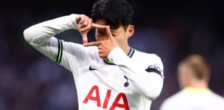 Son Heung-min celebrates Image credit: Getty Images