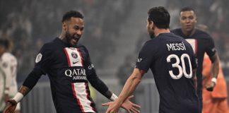 Neymar and Lionel Messi celebrate Image credit: Getty Images
