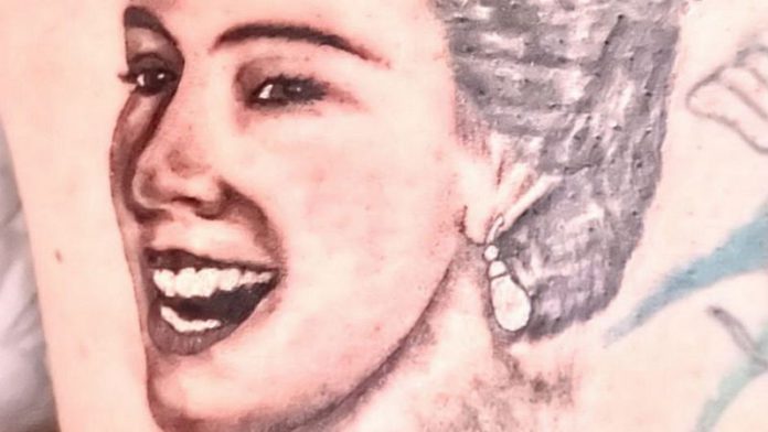 Michael Purkiss was so upset by the death of Queen Elizabeth II, he tattooed a portrait of her just above his left knee (Image: Michael Purkiss / SWNS) Michael Purkiss was so upset by the death of Queen Elizabeth II, he tattooed a portrait of her just above his left knee (Image: Michael Purkiss / SWNS)