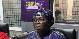 The Bono Regional Minister, Ms Justina Owusu Banahene