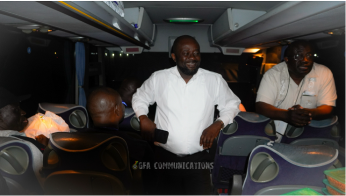 GFA boss speaking at the team's arrival GFA boss speaking at the team's arrival