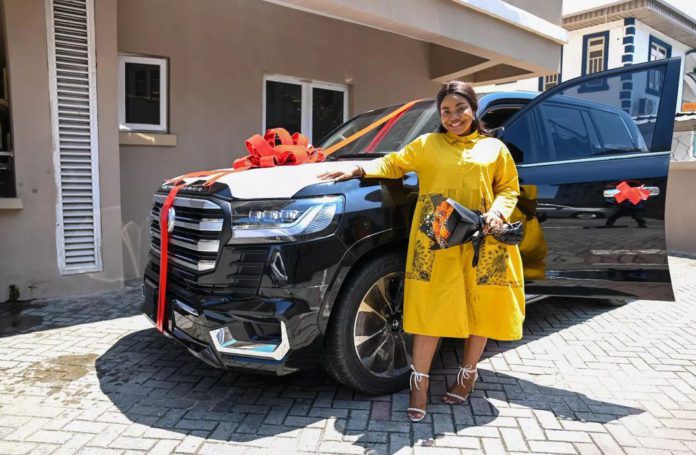 Mercy Chinwo's husband gifts her a brand new car for her birthday