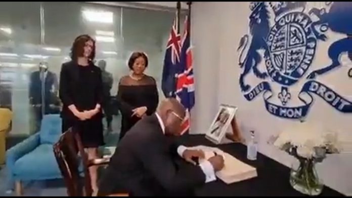 Akufo-Addo signs book of condolence for Queen Elizabeth II