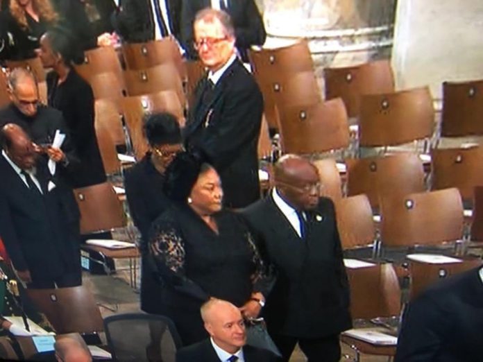 Akufo-Addo and wife at Queen's funeral