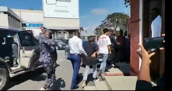 The second accused being led to the court Aisha Huang case The second accused being led to the court Aisha Huang case