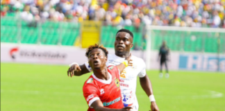 Asante Kotoko v Hearts of Oak at the Baba Yara Stadium