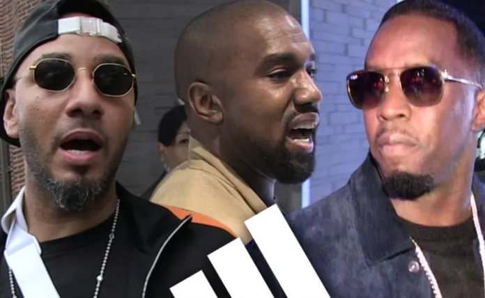 Swizz Beatz, Kanye West and Diddy Swizz Beatz, Kanye West and Diddy