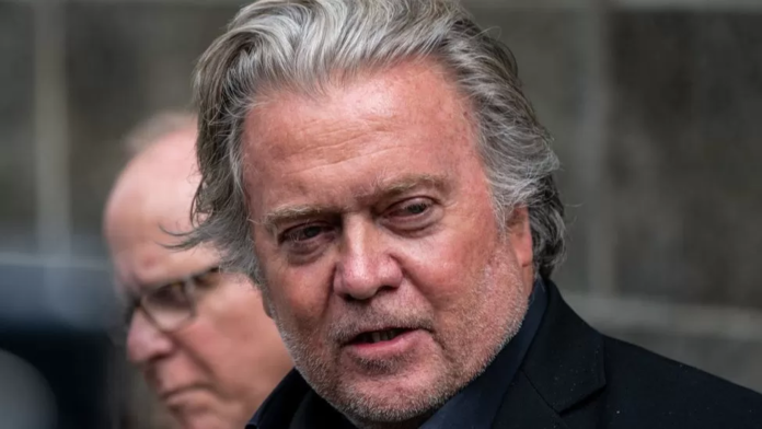 Steve Bannon surrendered to authorities in New York on Thursday morning/ Photo Credit: Getty Images