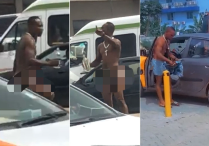 Angry driver strips naked, curses MTN over blocked SIM card Angry driver strips naked, curses MTN over blocked SIM card