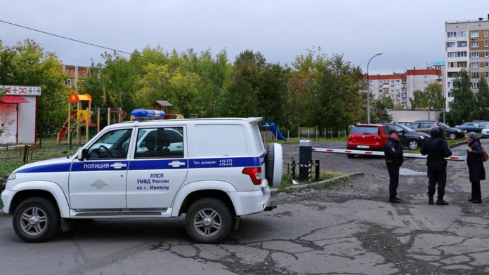 Security services arrive at the scene of the shooting./ Image Credit: Reuters