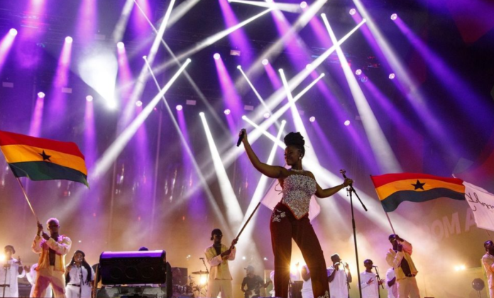 Gyakie performs at Global Citizen Festival | credit: @glblctzn/Instagram Gyakie performs at Global Citizen Festival | credit: @glblctzn/Instagram