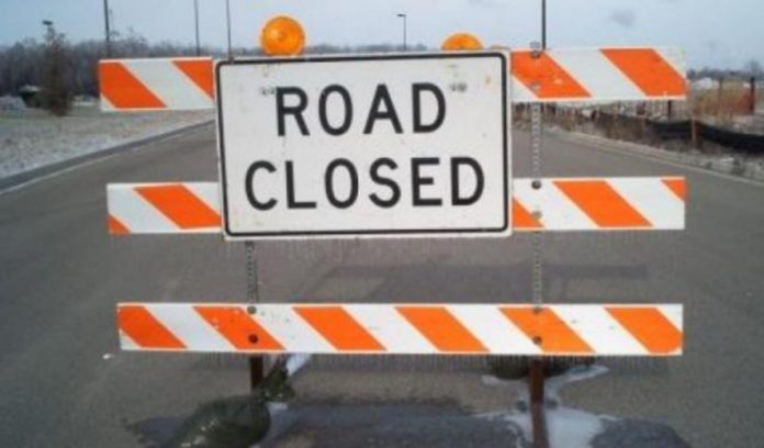 Road closed