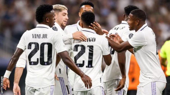 It is the first time Real Madrid have won their first three group games since the 2014-15 campaign It is the first time Real Madrid have won their first three group games since the 2014-15 campaign