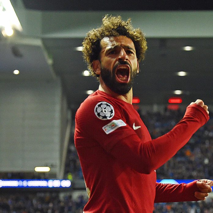 Mohammed Salah celebrates Mohammed Salah celebrates