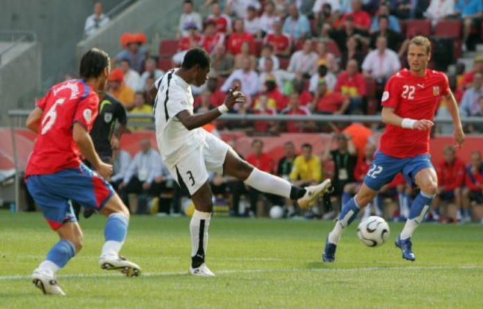 Asamoah Gyan strikes against Czech Asamoah Gyan strikes against Czech