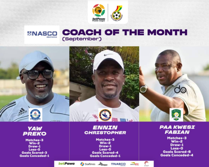 Coach of the Month Award nomination Coach of the Month Award nomination