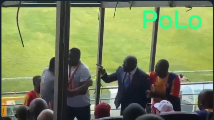 Hearts of Oak bosses at the VVIP session at the Accra Sports Stadium Hearts of Oak bosses at the VVIP session at the Accra Sports Stadium