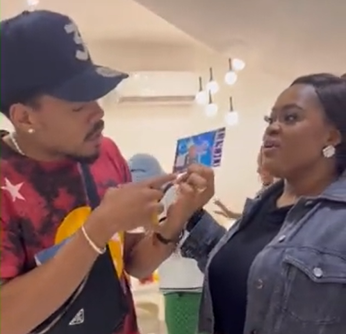 Chance The Rapper grabs a ticket for Jacinta's One-Night Stand show Chance The Rapper grabs a ticket for Jacinta's One-Night Stand show