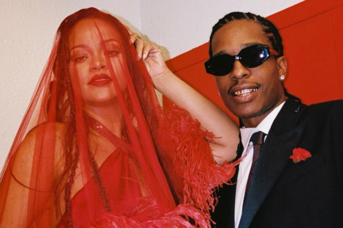 Rihanna and Asap Rocky | credit: @asaprocky Rihanna and Asap Rocky | credit: @asaprocky