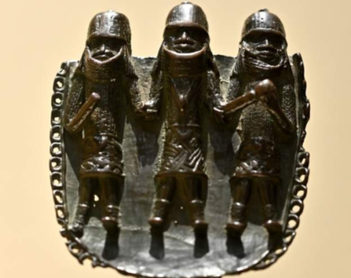 The items are part of thousands of artworks known as the Benin Bronzes stolen from the Benin Kingdom in 1897