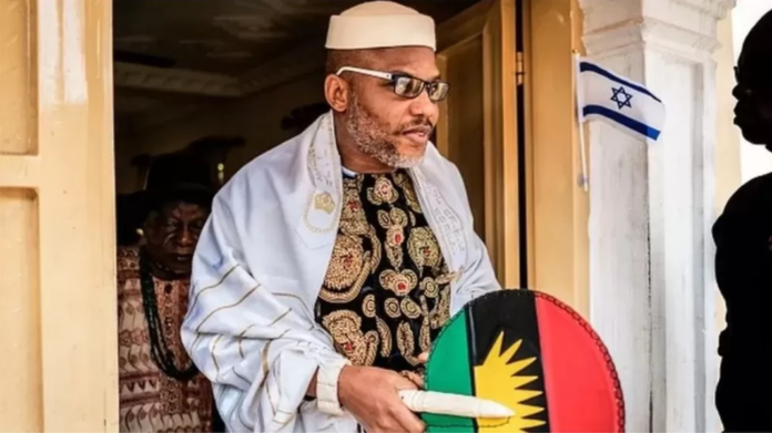 Nnamdi Kanu - who holds a UK passport - fled Nigeria in 2017 before being arrested in 2021/ Getty Images