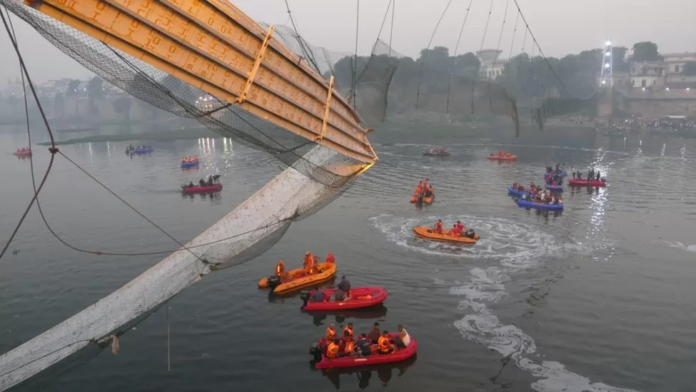 A local says he heard a 'loud sound' when the bridge broke