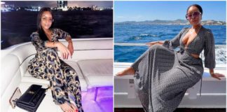 Ghanaian actress Joselyn Dumas dazzles in floor-length dresses. source@joselyn_dumas