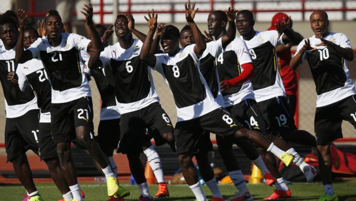 Ghana's national soccer team players sing and dance during a training session ahead of their 2014 World Cup against Portugal, in Brasilia June 25, 2014. Image credit: Reuters Ghana's national soccer team players sing and dance during a training session ahead of their 2014 World Cup against Portugal, in Brasilia June 25, 2014. Image credit: Reuters
