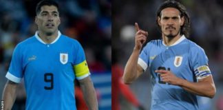 Luis Suarez and Edinson Cavani both made their World Cup debuts in 2010