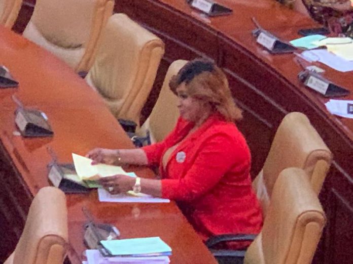 Adwoa Safo in parliament Adwoa Safo in parliament