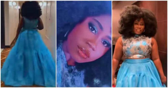 Ghanaian actress Lydia Forson stuns in a blue outfit at AMAA 2022. Source: @lydiaforson Ghanaian actress Lydia Forson stuns in a blue outfit at AMAA 2022. Source: @lydiaforson