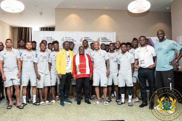 Akufo-Addo and black stars team