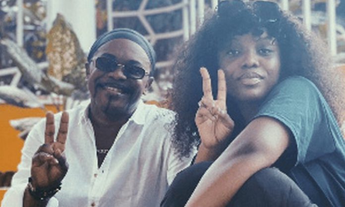 Gyakie and her father, Nana Acheampong Gyakie and her father, Nana Acheampong