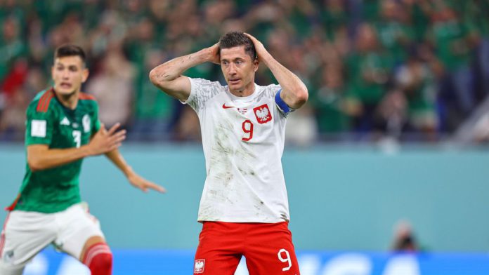 Robert Lewandowski of Poland misses the penalty during the FIFA World Cup Qatar 2022 Group C match between Mexico and Poland at Stadium 974 on November 22, 2022 in Doha, Qatar. (Photo by Pawel Andrachiewicz/PressFocus/MB Media/Getty Images) Image credit: Getty Images Robert Lewandowski of Poland misses the penalty during the FIFA World Cup Qatar 2022 Group C match between Mexico and Poland at Stadium 974 on November 22, 2022 in Doha, Qatar. (Photo by Pawel Andrachiewicz/PressFocus/MB Media/Getty Images) Image credit: Getty Images