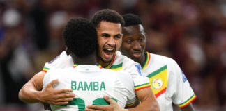 Senegal celebrate at the World Cup Image credit: Getty Images