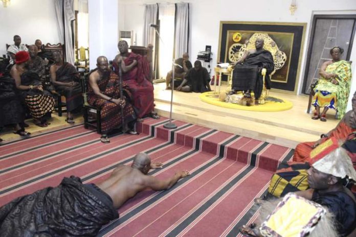 Okyenhene destools Benkumhene over galamsey Okyenhene destools Benkumhene over galamsey