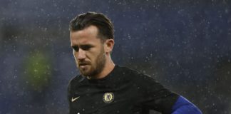 Soccer Football - Champions League - Group E - Chelsea v Dinamo Zagreb - Stamford Bridge, London, Britain - November 2, 2022 Chelsea's Ben Chilwell during the warm up before the match Action Images via Reuters/Peter Cziborra