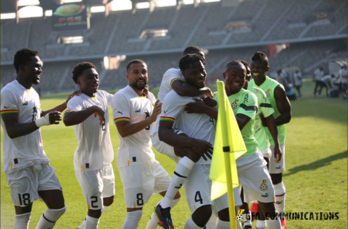 Black Stars celebrate Black Stars celebrate