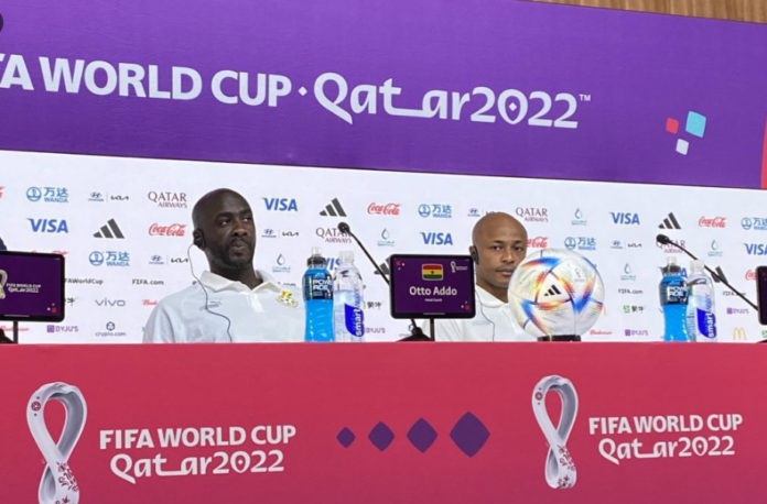 Otto Addo and Andre Ayew Otto Addo and Andre Ayew