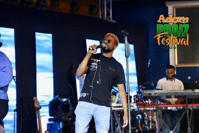 Adom Praiz 2022: Travis Greene appears for sound check Adom Praiz 2022: Travis Greene appears for sound check