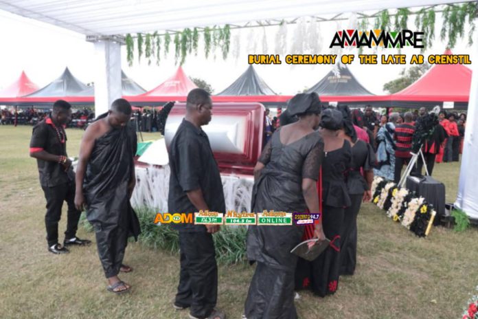 A.B Crenstil funeral A.B Crenstil funeral