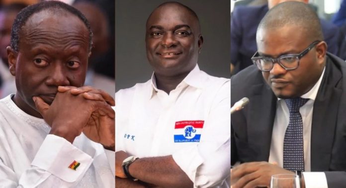 Ofori-Atta with Davis Opoku MP and Charles Adu Boahen