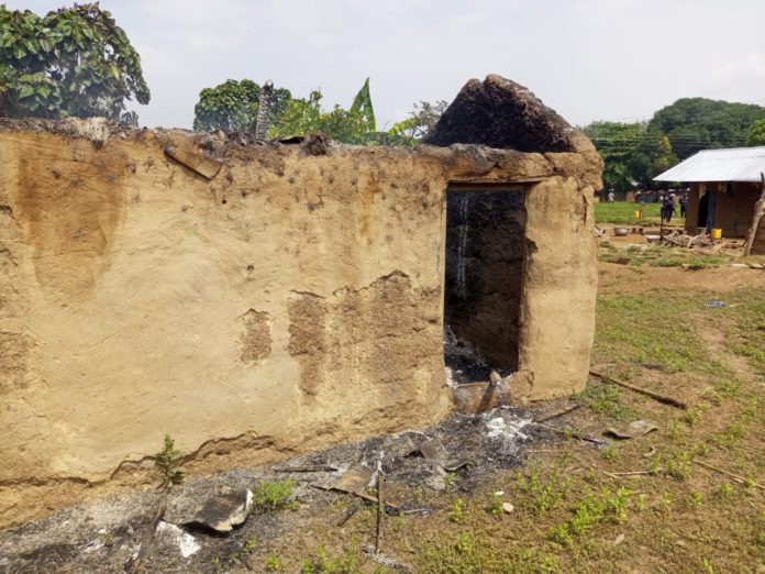 Properties destroyed during land dispute between Borea Ahenfie and Bakando