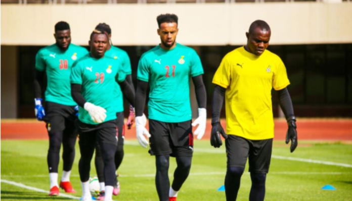 Richard Kingson with Black Stars goalkeepers Richard Kingson with Black Stars goalkeepers