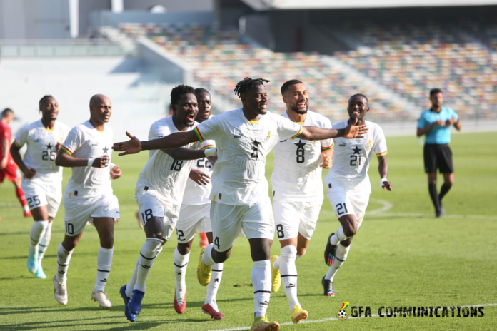 Black Stars celebrate
