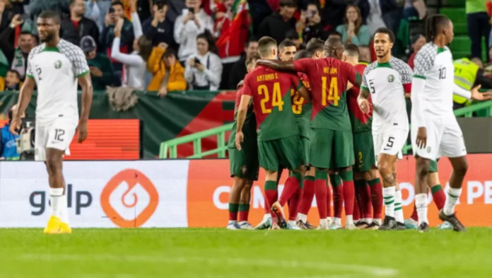 Portugal celebrates as they defeat Nigeria 4-0
